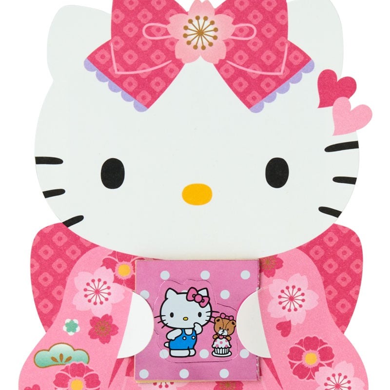 Hello Kitty Enclosure Envelope 6-pc Set (Pink Kimono)