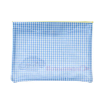 Cinnamoroll Gingham Flat Pouch