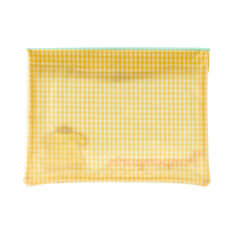 Pompompurin Gingham Flat Pouch