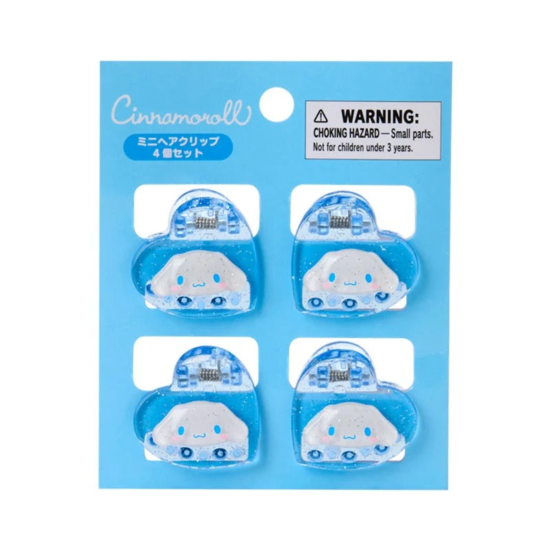 Cinnamoroll 4-pc Mini Glitter Hair Clip Set