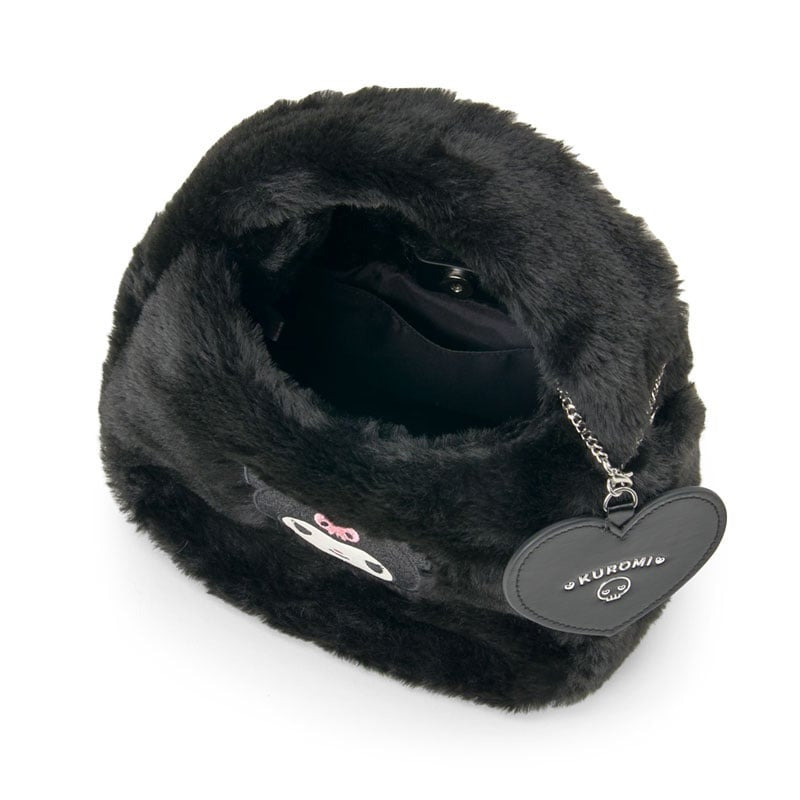 Kuromi Plush Boa Crossbody Bag