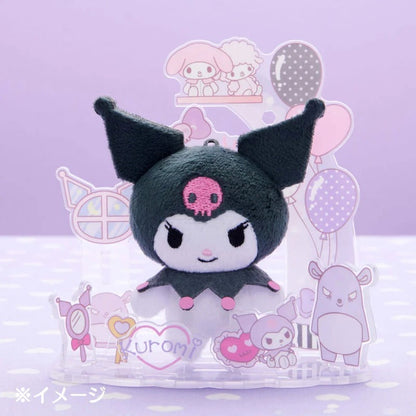Kuromi Mini Plush & Acrylic Stand Set (Nuikatsu Plushie Life Series)