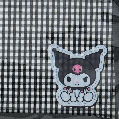 Kuromi Gingham Flat Pouch