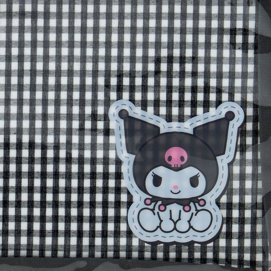 Kuromi Gingham Flat Pouch