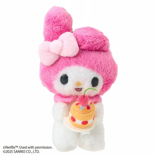 My Melody Cake Plush Mascot Keychain (My Melody & Kuromi Netflix Series)