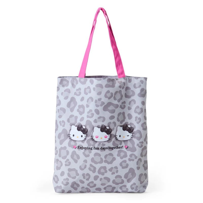 Hello Kitty Tote Bag (Animal Print Monochrome Series)