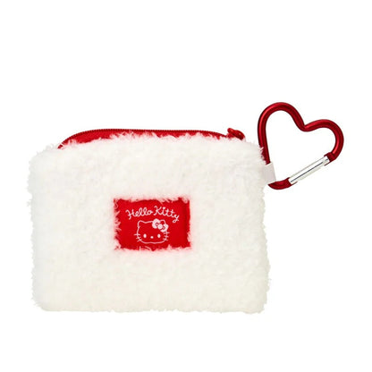 Hello Kitty Fuzzy Mini Zipper Pouch
