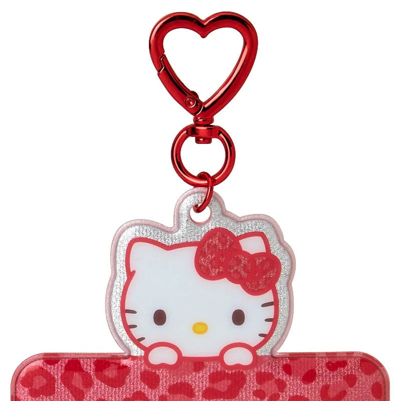 Hello Kitty Red Leopard ID Badge Holder (Enjoy Idol Series)