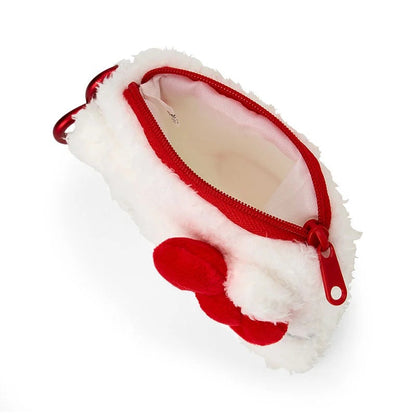 Hello Kitty Fuzzy Mini Zipper Pouch