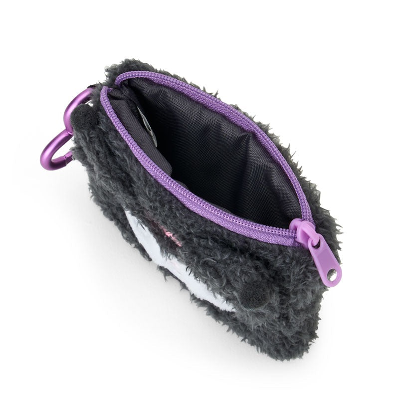 Kuromi Fuzzy Mini Zipper Pouch
