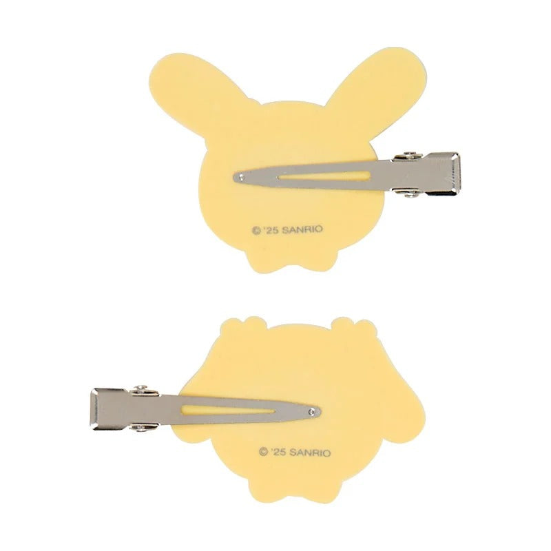 U*SA*HA*NA Besties Flocked Mini Hair Clip Set