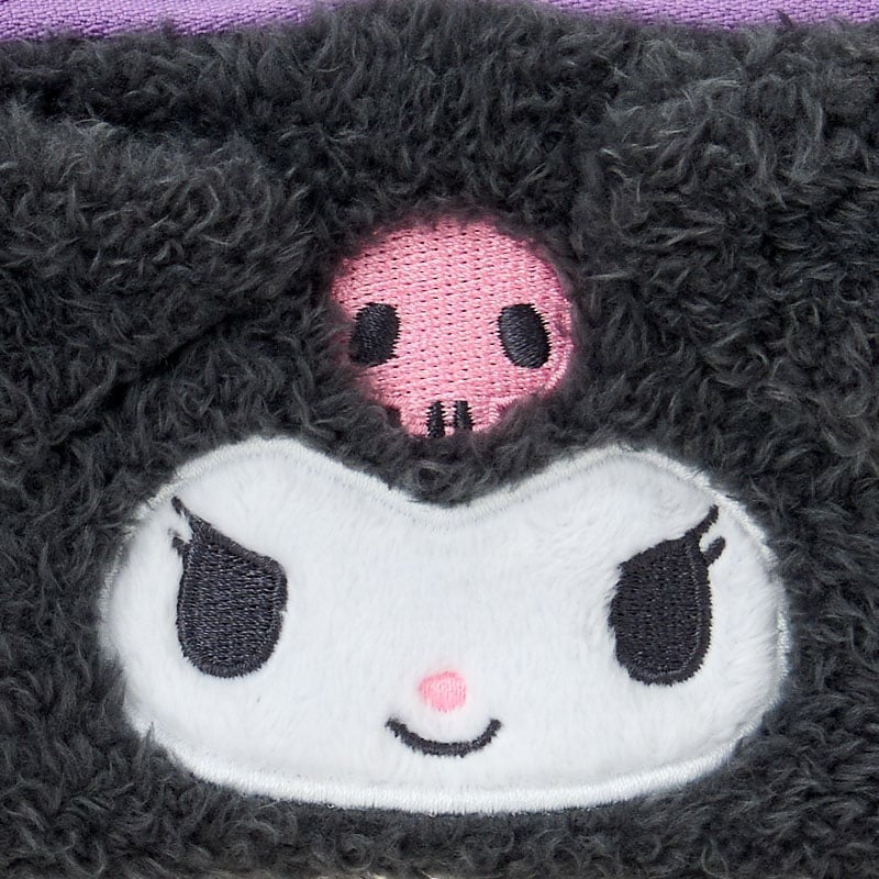 Kuromi Fuzzy Mini Zipper Pouch