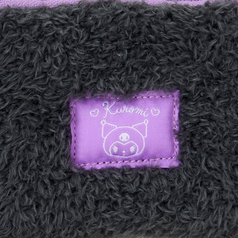 Kuromi Fuzzy Mini Zipper Pouch