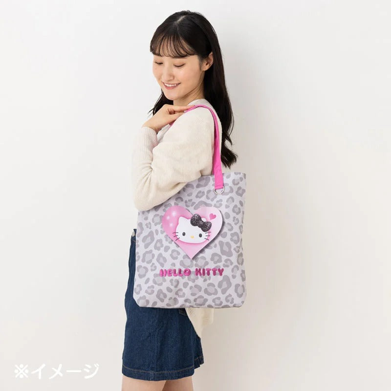 Hello Kitty Tote Bag (Animal Print Monochrome Series)