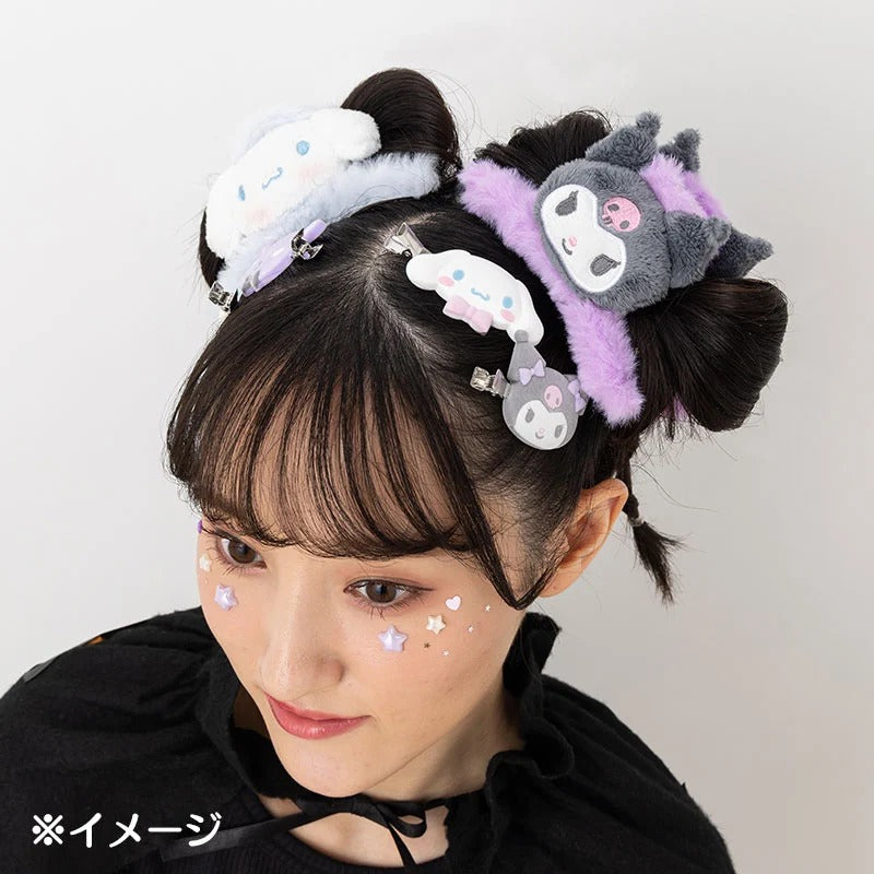 Kuromi Besties Flocked Mini Hair Clip Set