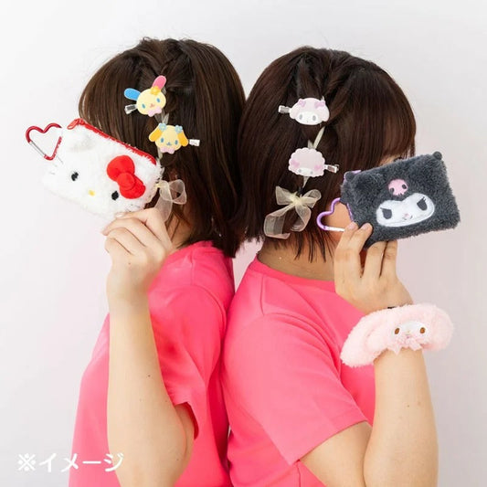 U*SA*HA*NA Besties Flocked Mini Hair Clip Set