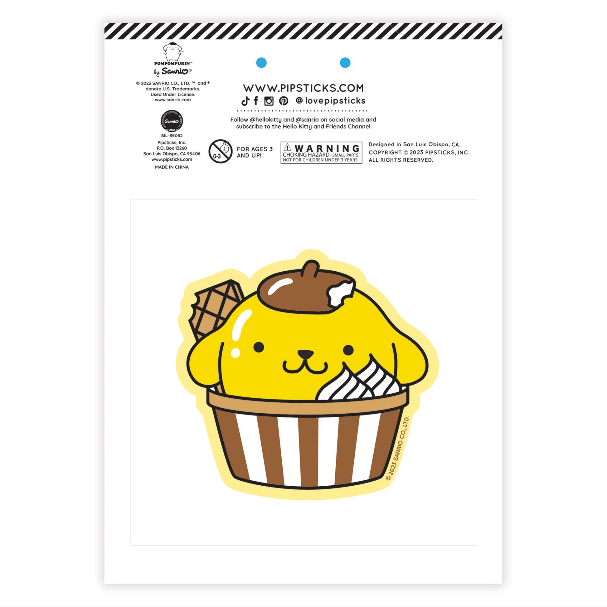 Pompompurin x Pipsticks Café Cruiser Scratch 'n Sniff (2ct)