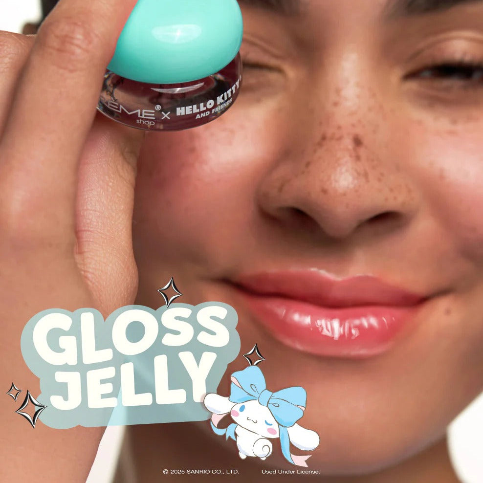 Cinnamoroll x The Crème Shop Gloss Jelly Tinted Peptide Lip Glaze (Crystal Blue)