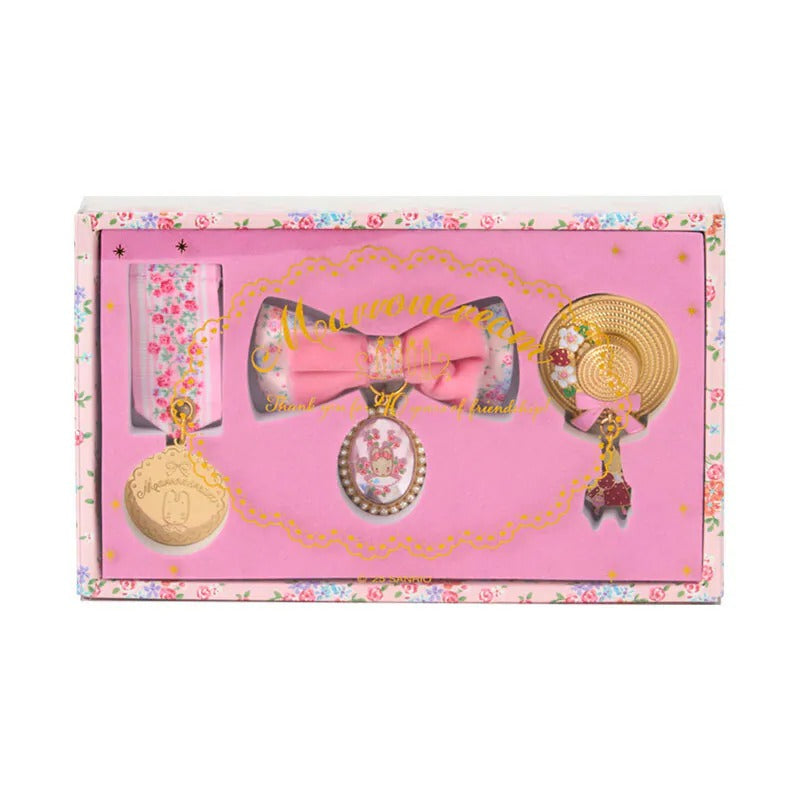 Marron Cream 3-pc Brooch Set (Fashion Show 40th Anniversary Series)