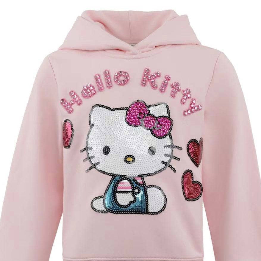 Hello Kitty x Lola + The Boys Kids Gem Love Hoodie (Pink)