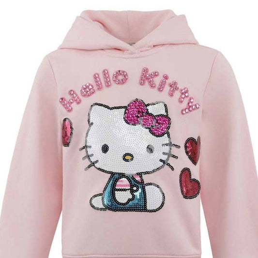 Hello Kitty x Lola + The Boys Kids Gem Love Hoodie (Pink)