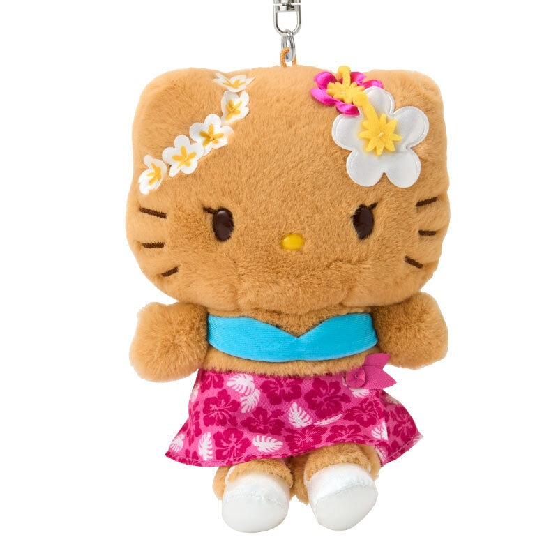 Hello Kitty Pink Plush Mascot Keychain (Suntan Series)