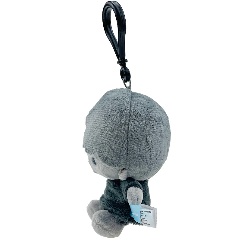 Kiki Plush Mascot Clip (Ash Monochrome Series)