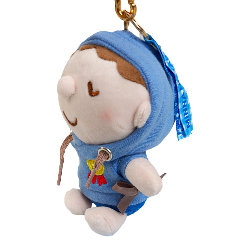 Minna No Tabo Plush Mascot Keychain (Cozy Hoodie Series)