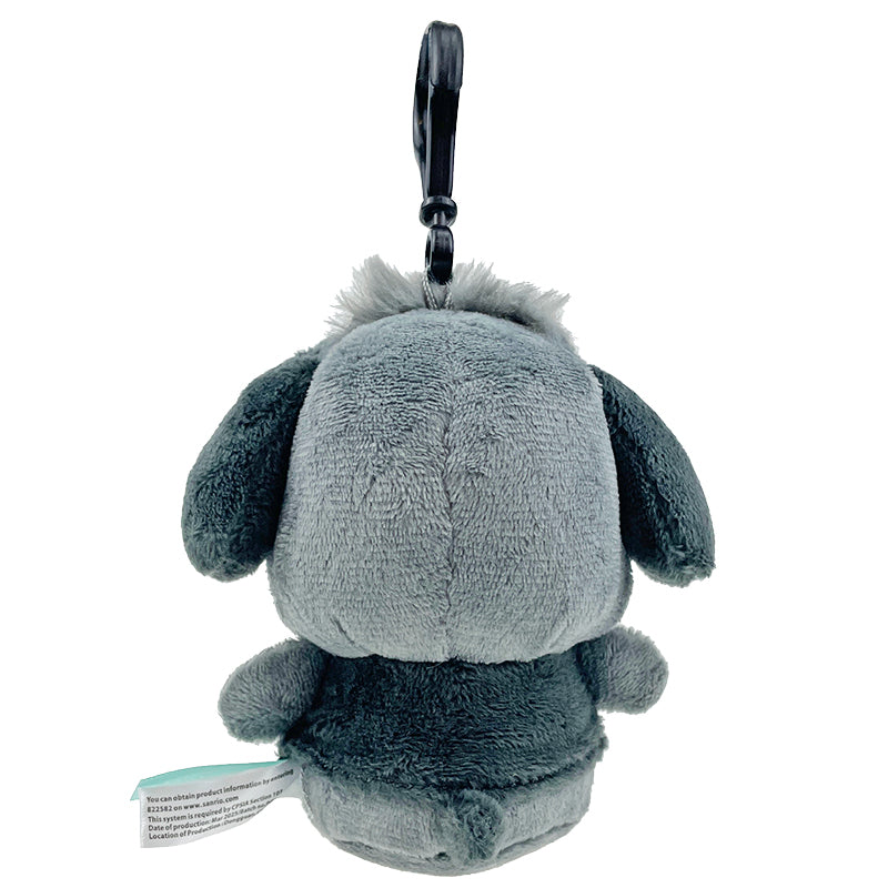 Pochacco Plush Mascot Clip (Ash Monochrome Series)