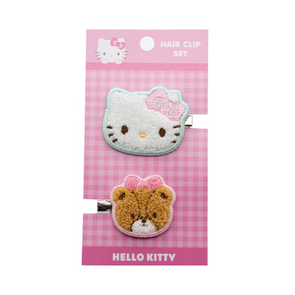 Hello Kitty 2-pc Chenille Hair Clips