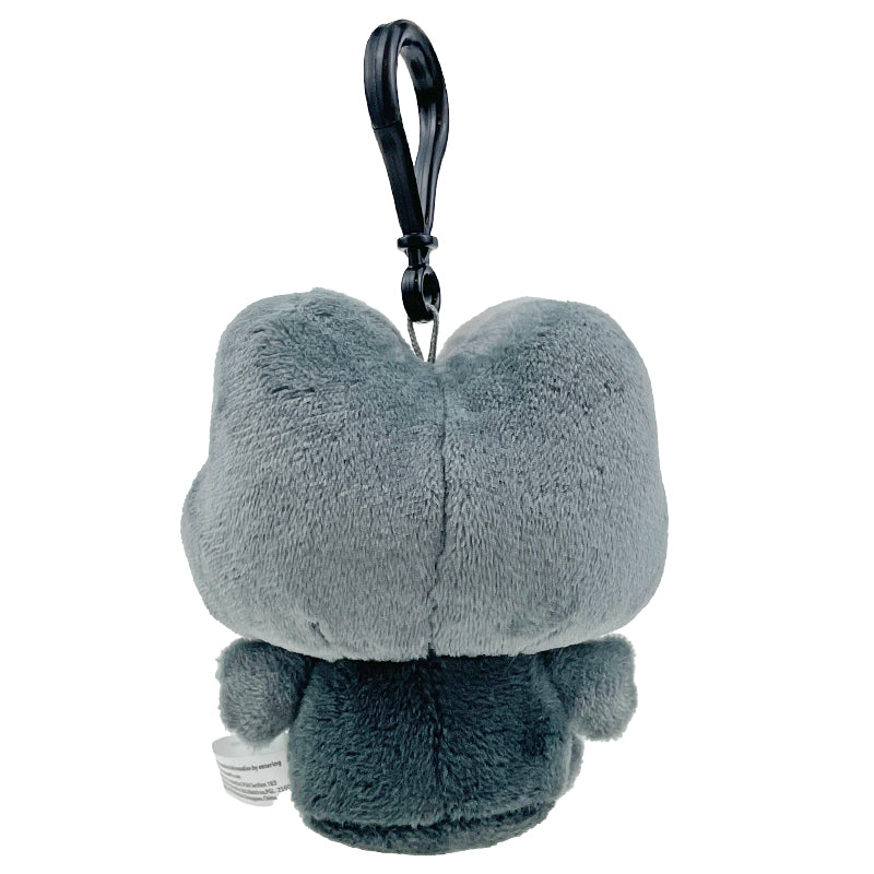 Keroppi Plush Mascot Clip (Ash Monochrome Series)