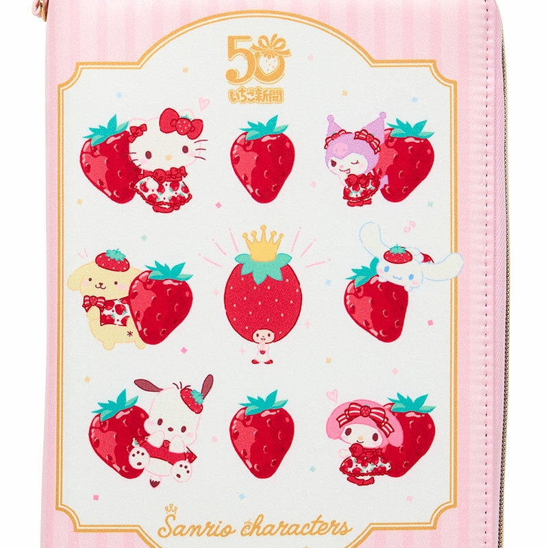 Sanrio Characters Travel Case (Strawberry News 50th Anniv. Series)