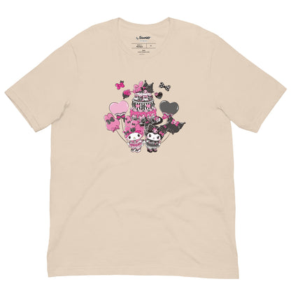 My Melody 50th Anniversary and Kuromi 20th Anniversary Tee (Cake)