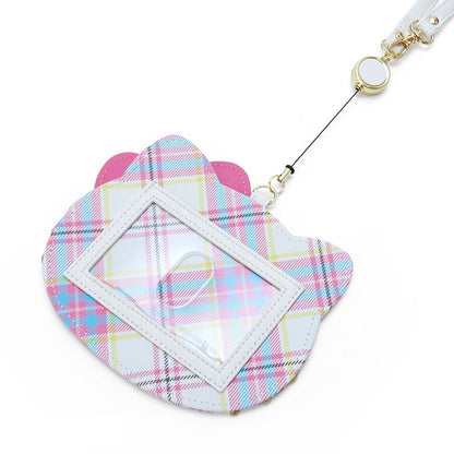 Hello Kitty Card Case with Key Reel (Hello Kitty Dress Tartan Series)