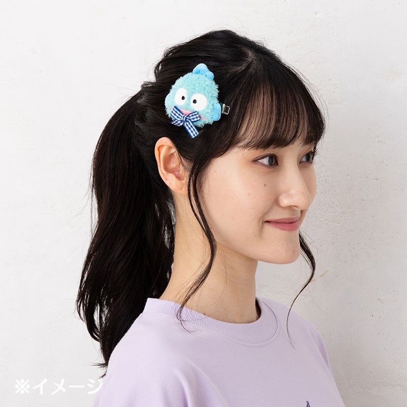 Cinnamoroll Plush Hair Clip (Gingham Bow)