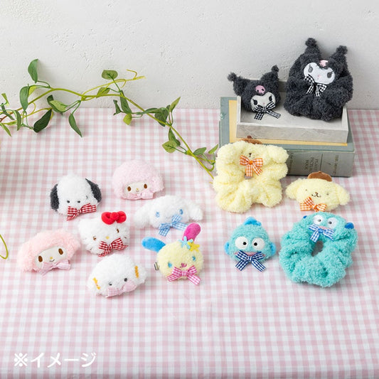 Cinnamoroll Plush Hair Clip (Gingham Bow)
