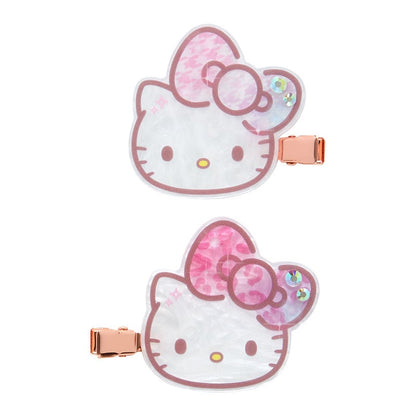 Hello Kitty Mini Hair Clip Set 50th Anniv. (Fashionable Ribbons Series)