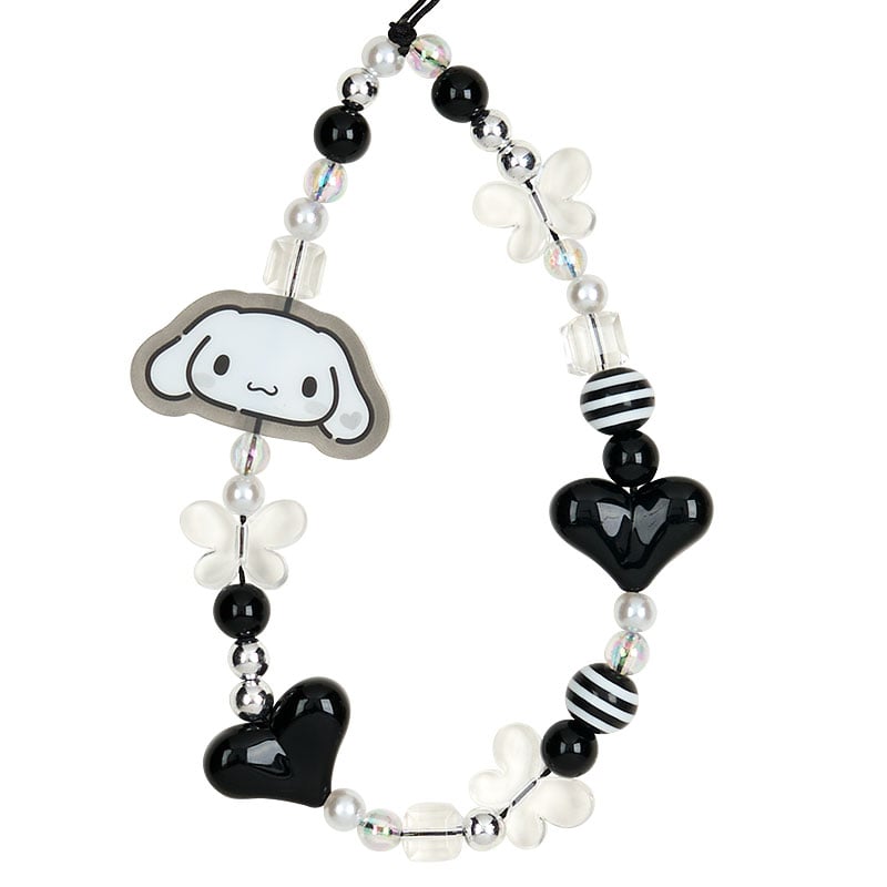 Cinnamoroll Smartphone Charm Set (Silver Houndstooth Series)