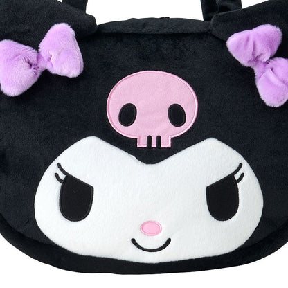 Kuromi Plush Face Tote Bag