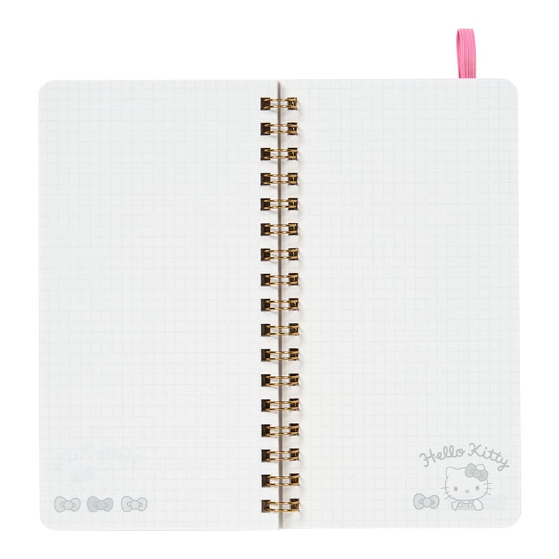 Hello Kitty Slim Spiral Notebook (Elastic Closure)