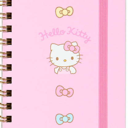 Hello Kitty Slim Spiral Notebook (Elastic Closure)