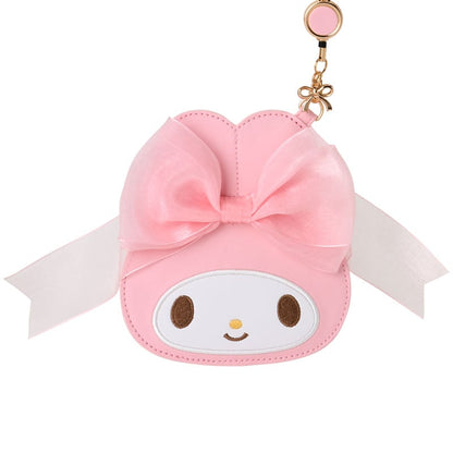 My Melody Card Case with Key Reel (50th Anniv. Ribbon Series)