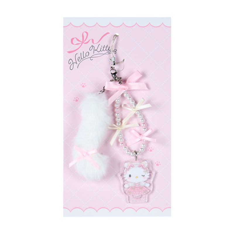 Hello Kitty Beaded Smartphone Charm (Ballet Kitten Series)