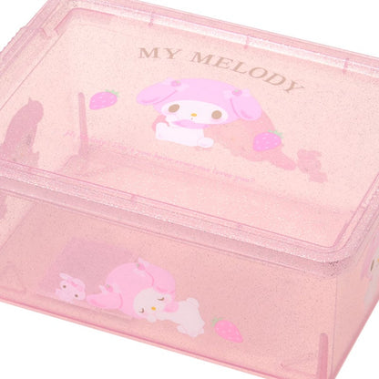 My Melody Clear Glitter Storage Bin (S)