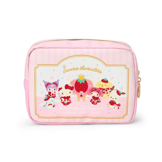 Sanrio Characters Mini Zipper Pouch (Strawberry News 50th Anniv. Series)