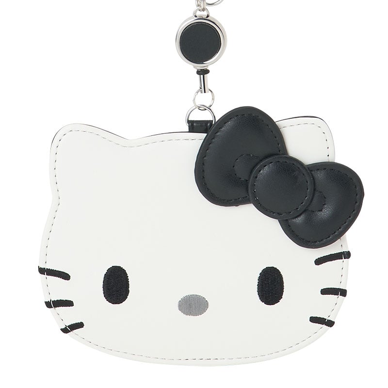 Hello Kitty Black Retractable ID Badge Reel (I Love Hello Kitty Series)