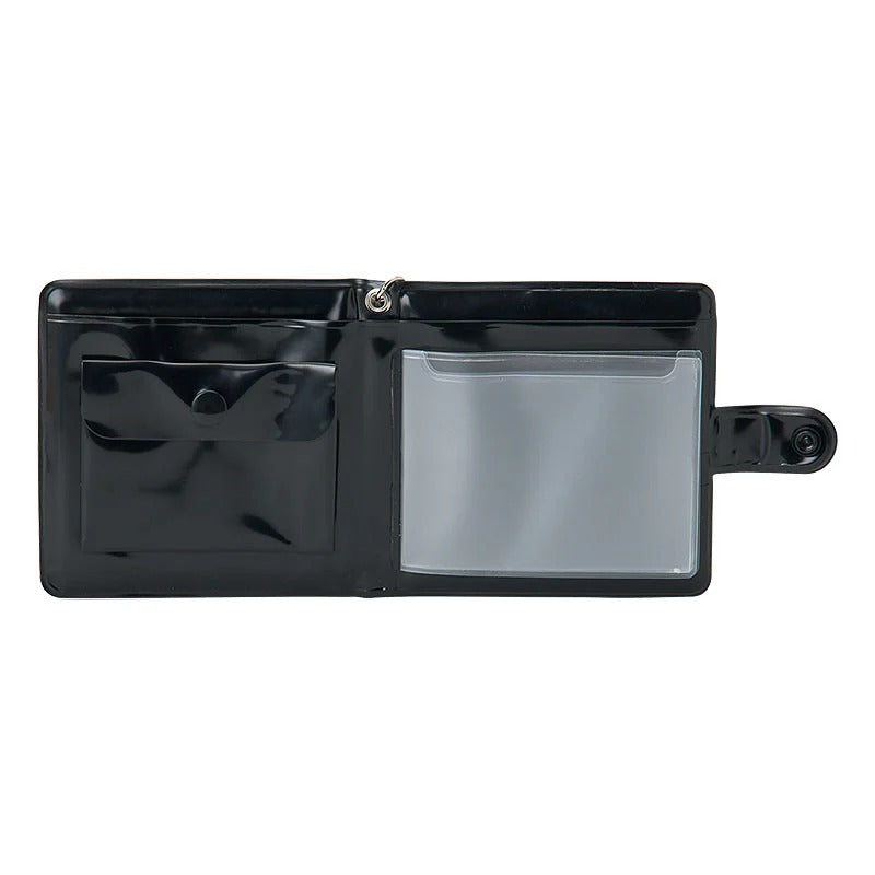 Hello Kitty Black Vinyl Snap Wallet (I Love Hello Kitty Series)