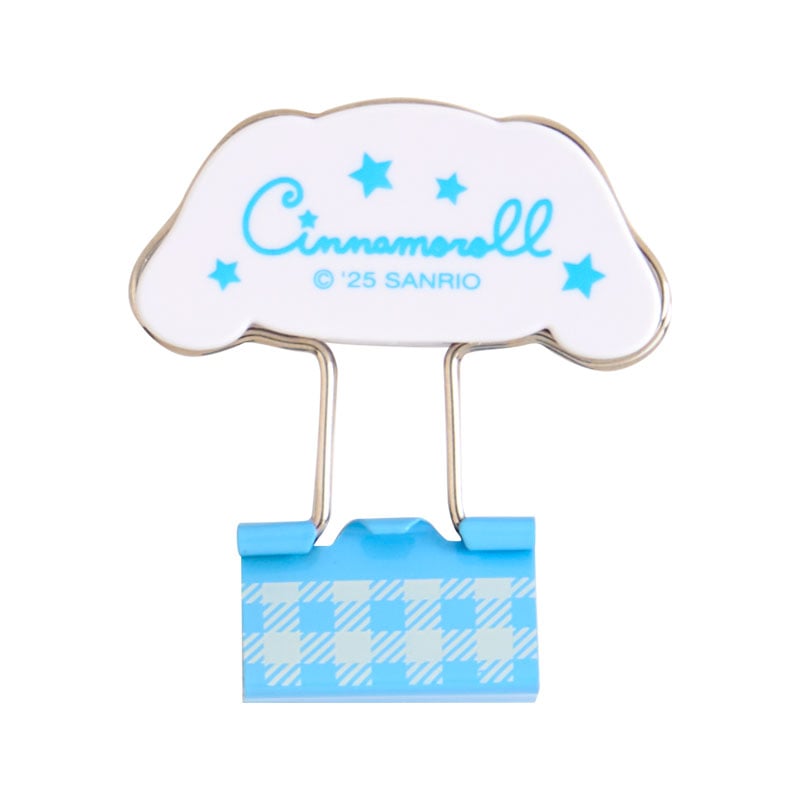 Cinnamoroll Gingham Binder Clips (Set of 3)