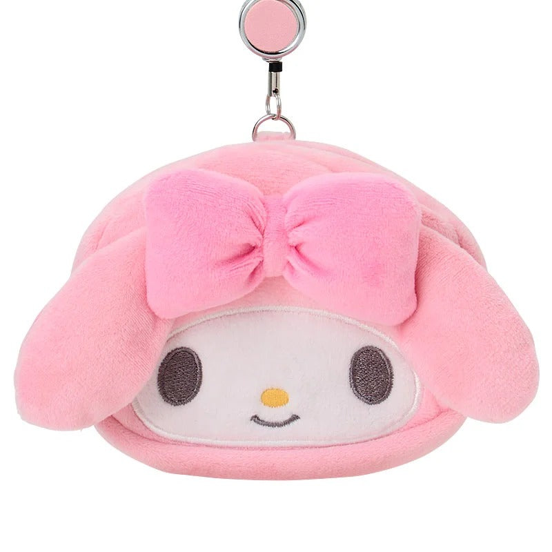 My Melody Plush ID Badge Holder & Reel