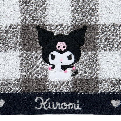 Kuromi Gingham Imabari Hand Towel